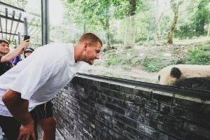 都是宝🐼掘金官博晒约基奇&大熊猫合照:塞尔维亚国宝&中国国宝